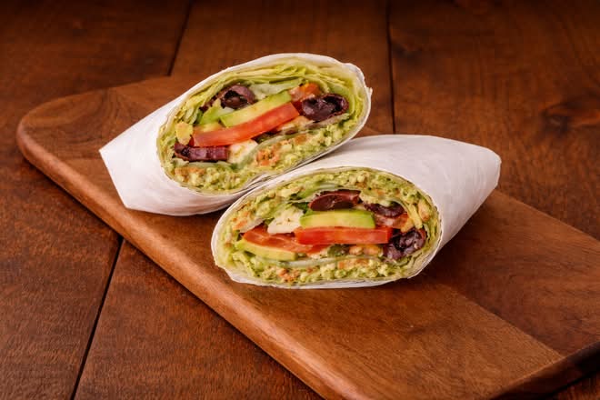 Mediterranean Veggie Wrap*