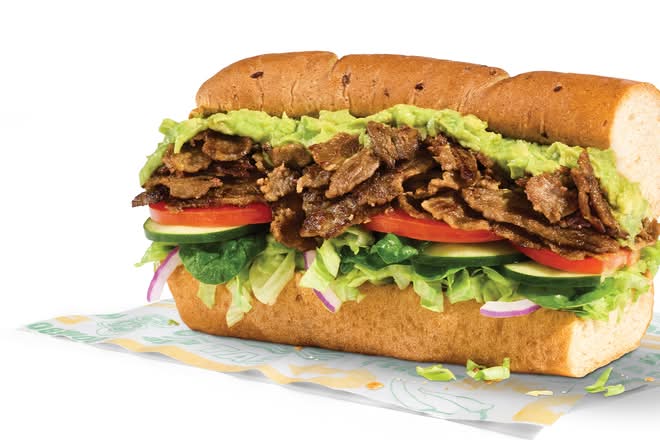 Seasoned Steak & Avocado (Footlong)