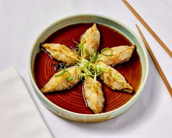 Pan Seared Chicken Dumplings *Contains Fish