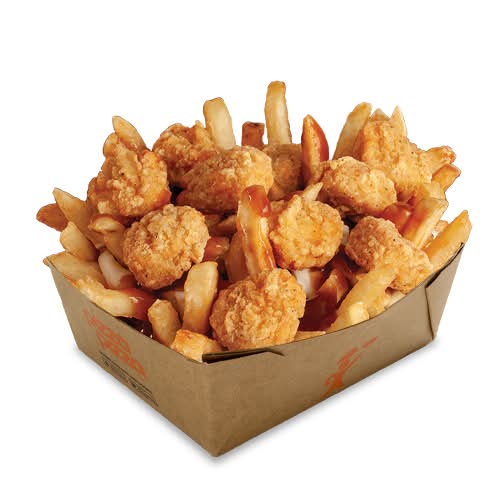 Large Popcorn Chicken Poutine