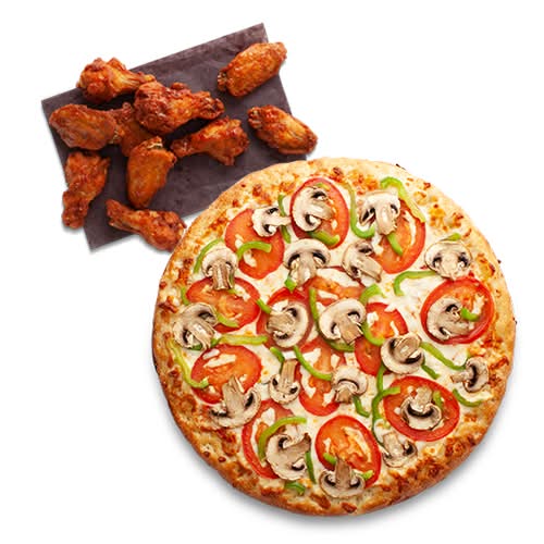 Small Garden Veggie + Chicken Wings (10 Wings)