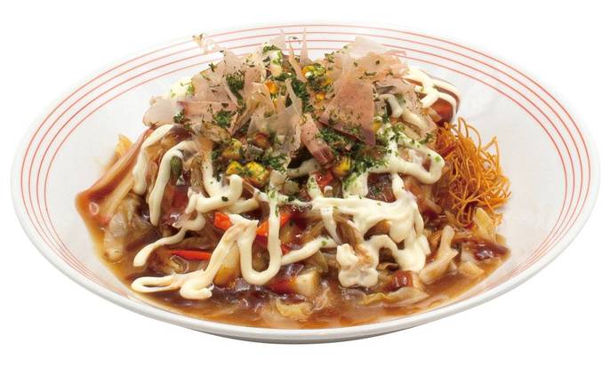 Special Saraudon (Okonomiyaki Style)
