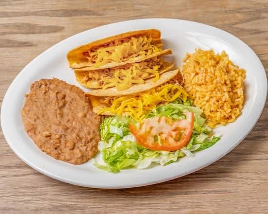 #18 Crispy Tacos Plate