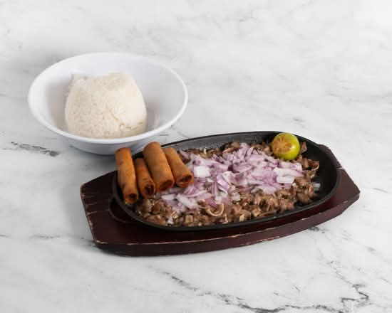 Sisig and Lumpia Combo