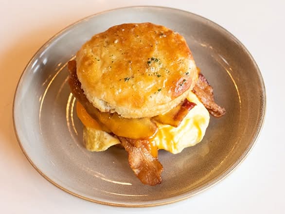 Bacon, Egg, & Cheddar Biscuit