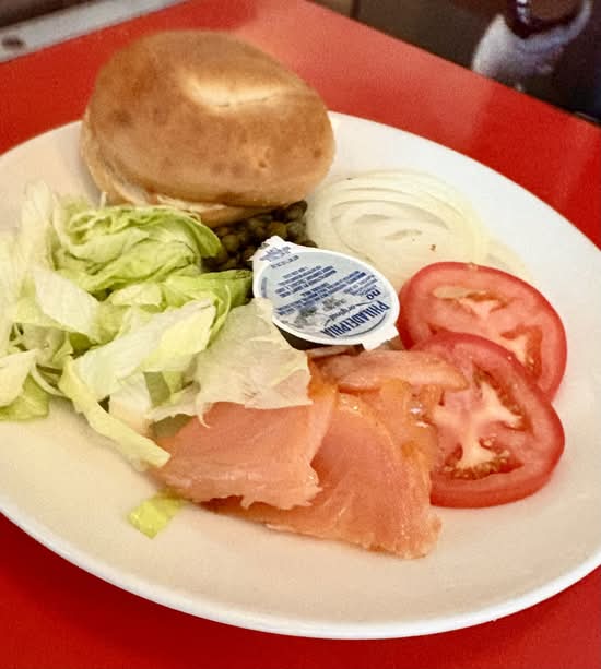 Plain Bagel and Lox