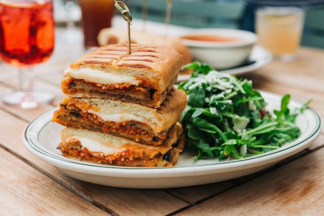 Eggplant Parmesan Panino