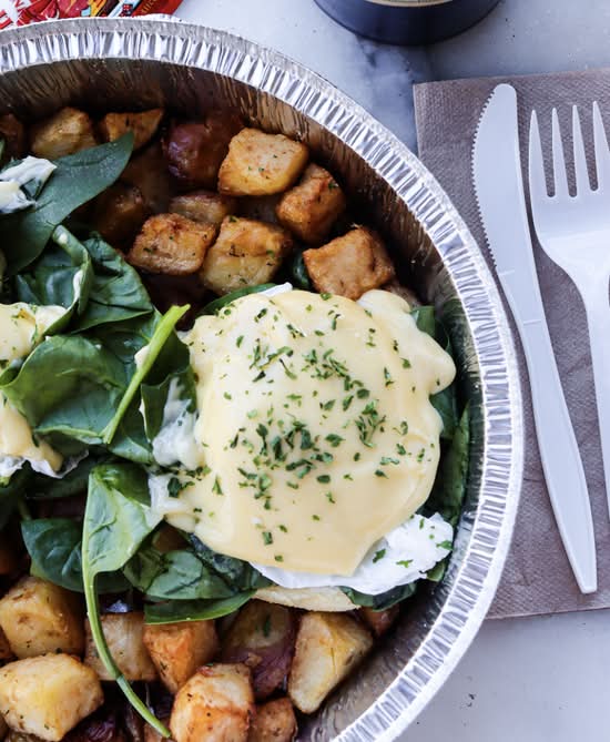 Eggs Benedict Florentine (spinach)