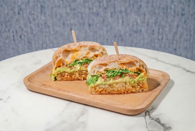 Smashed Avocado Chicken  Sandwich