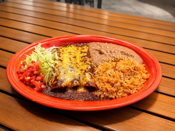 Chicken Enchilada Plate