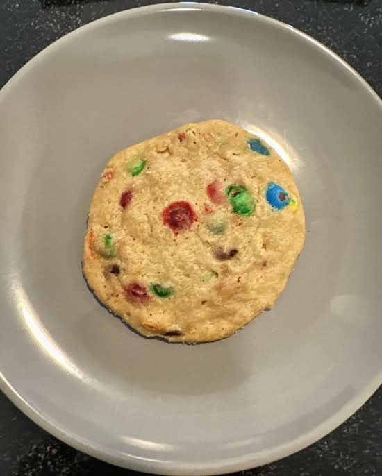 M&M cookie