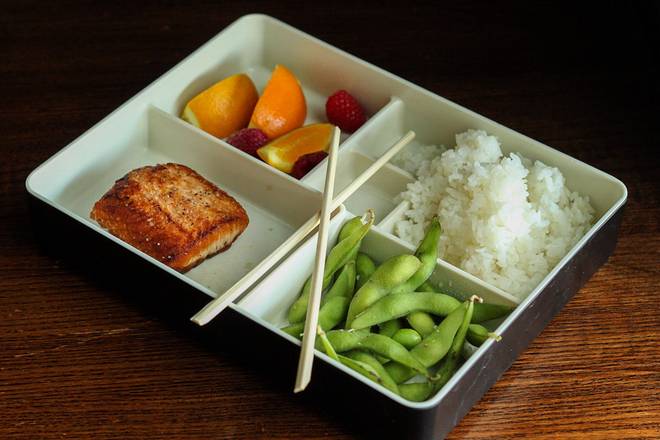 LITTLE BENTO BOX- SEARED SALMON