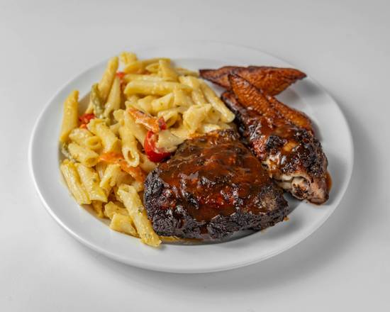 Jerk Chicken with Rasta Pasta