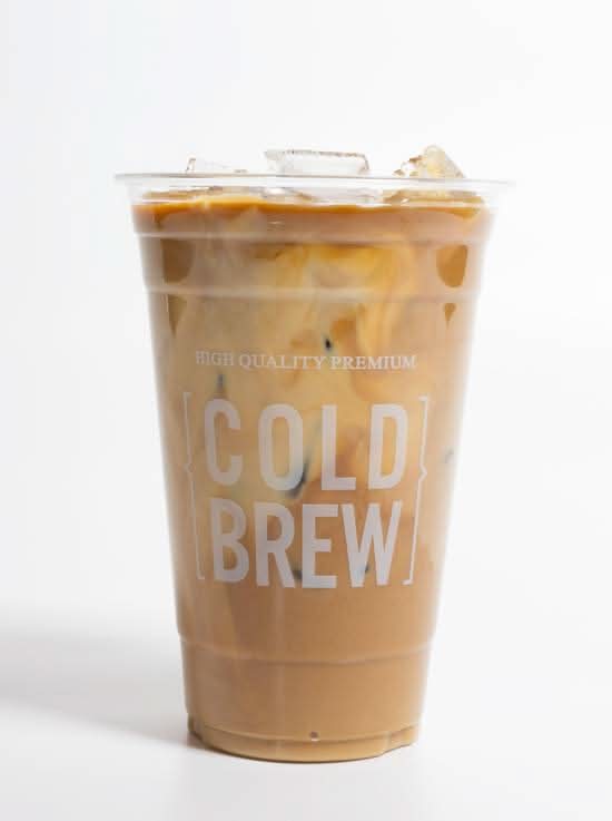 Iced caramel latte