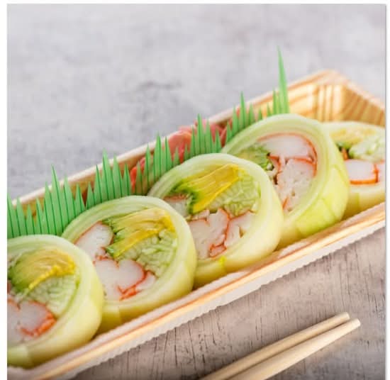 Low Carb Cucumber Wrap California