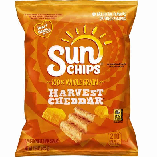 SUN CHIPS HARVEST CHEDDAR