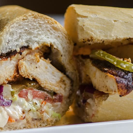 BLACKENED CHICKEN POBOY