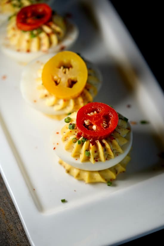 Jalapeño Deviled Eggs