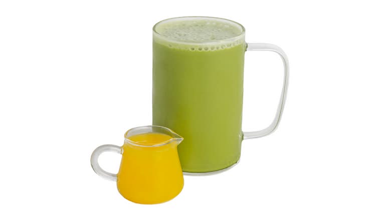 Hot Mango Matcha Latte (3PO)