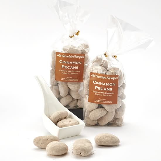 Milk Chocolate Cinnamon Dusted Pecans