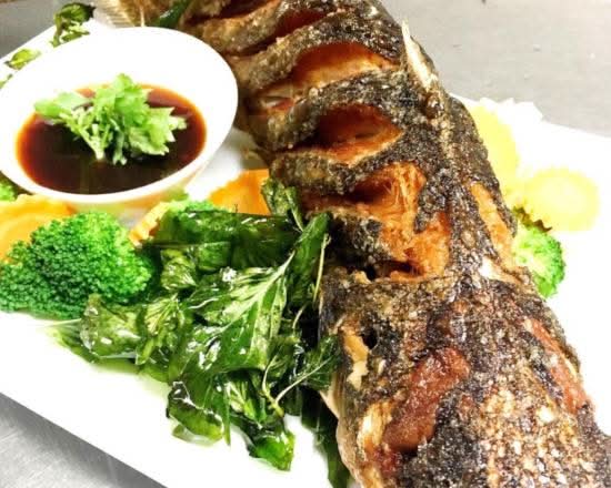 65. Crispy Whole Basil Catfish