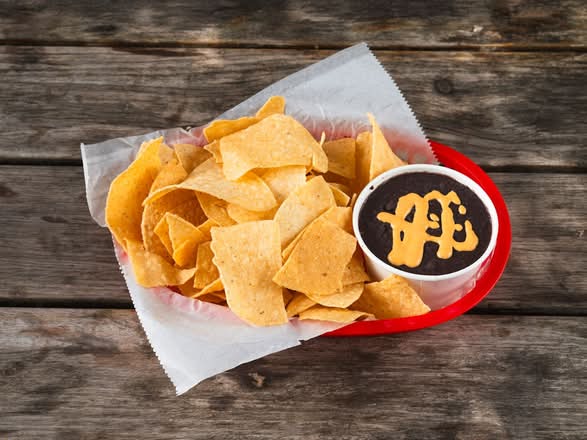 Chips & Refried Black Beans
