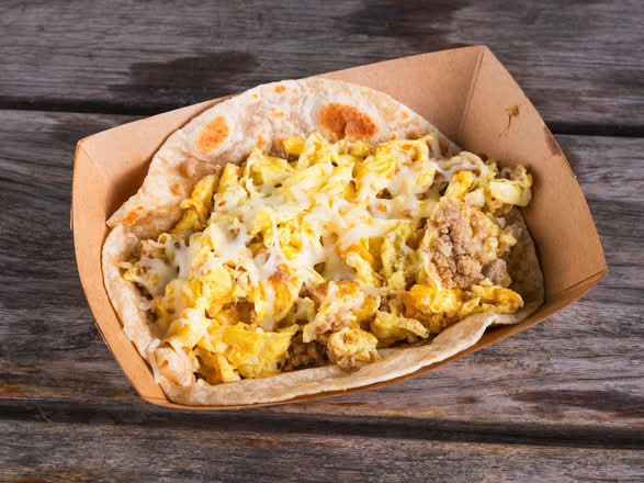 Egg, Sausage, & Cheese Taco