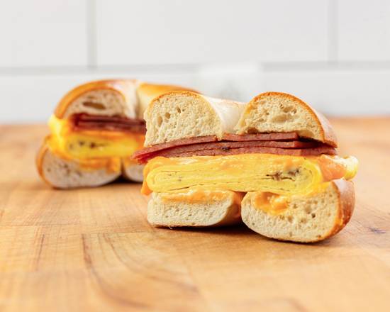 PORK ROLL, Egg and Cheese Sandwich