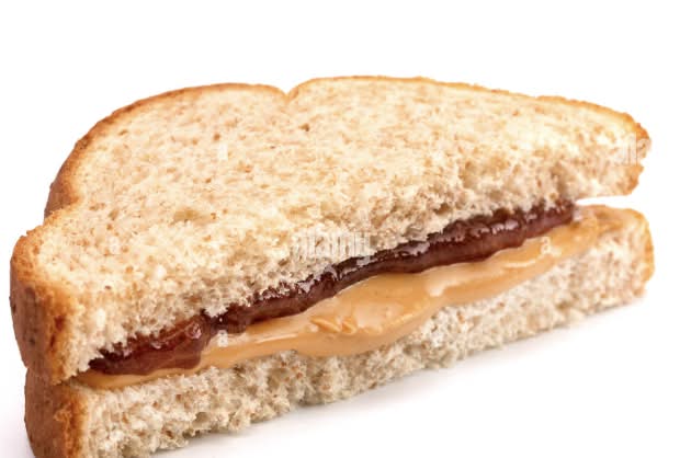 PBJ on Wheat Bread