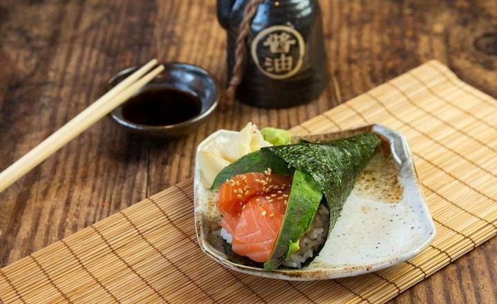 Salmon Avocado  Hand Roll