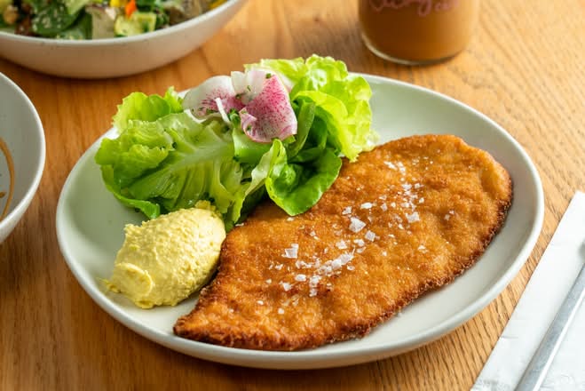 Chicken Schnitzel Salad
