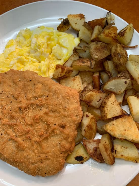 Chicken Fried Steak and Eggs