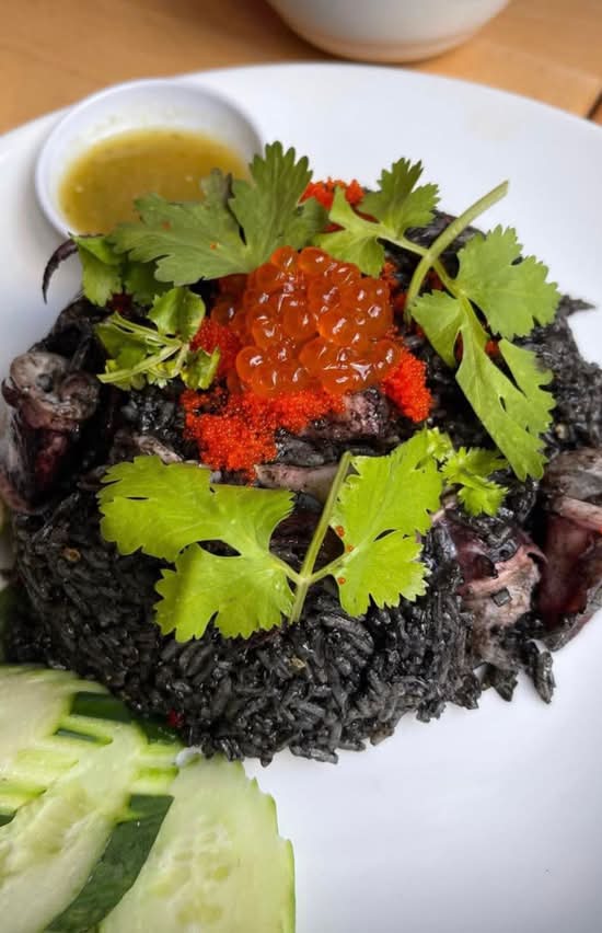 Squid Ink Fried Rice