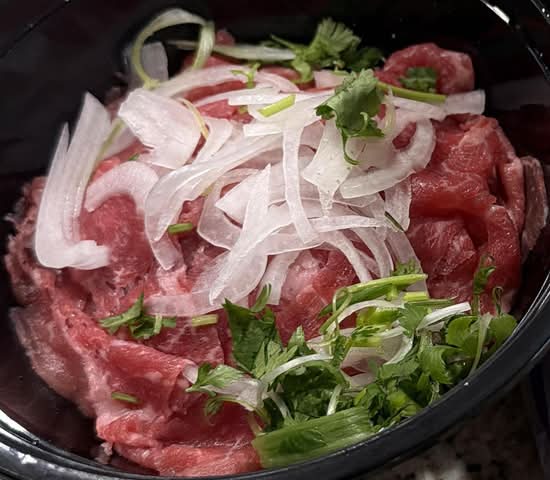 Pho with Rare Eye Round Steak