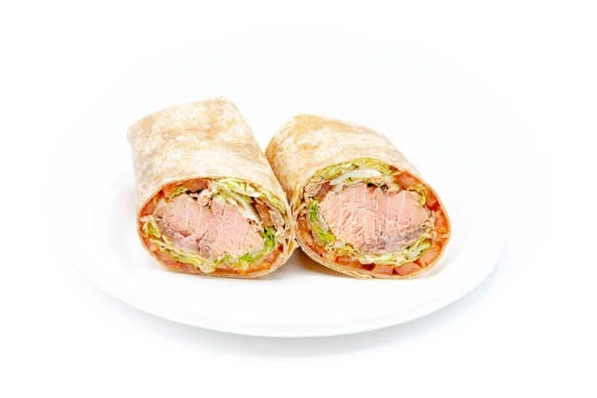 Grilled Salmon Wrap