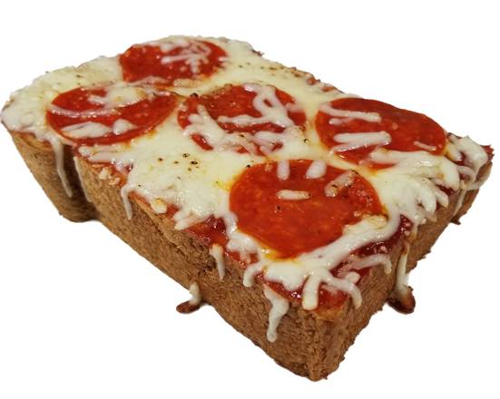 Toasted Bread with Pepperoni Pizza