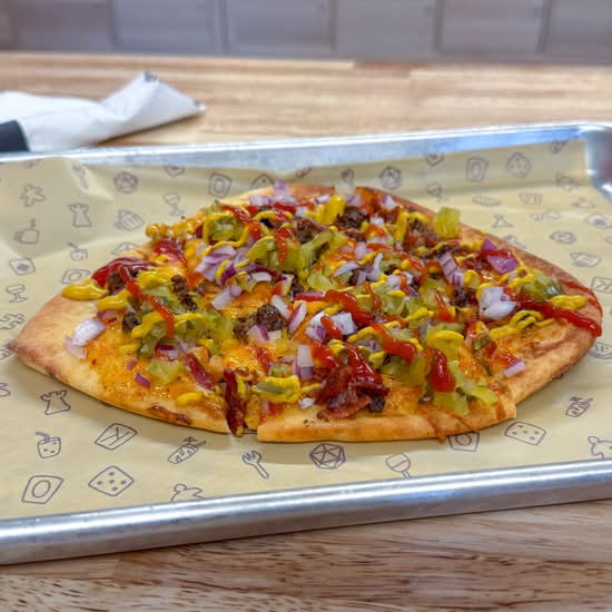 Bacon Cheeseburger Flatbread