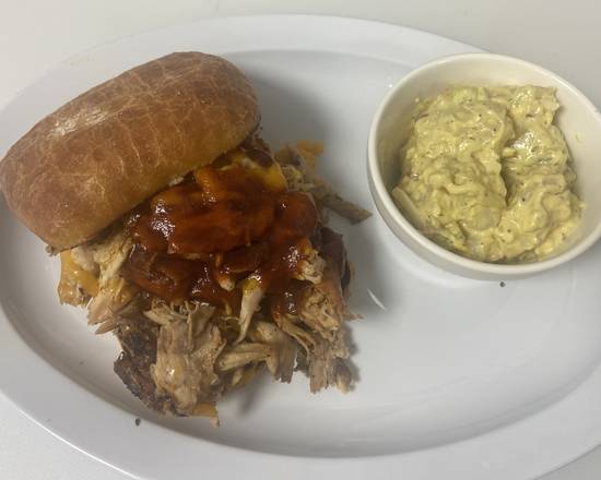 Lunch Pulled BBQ Chicken Sandwich