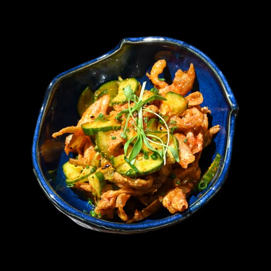 Crispy Chicken Skin Salad