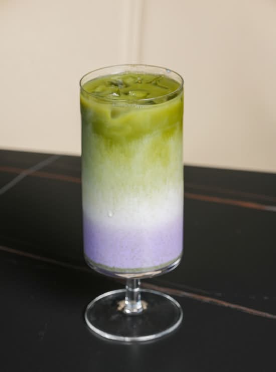 Taro Coconut Matcha Latte