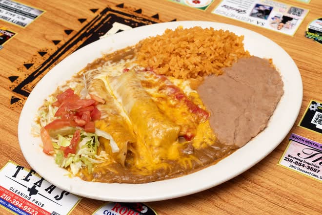 Cheese Enchiladas Plate
