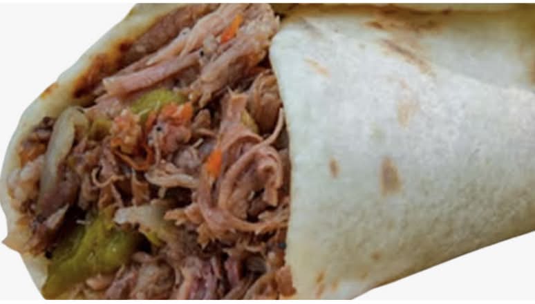 Deshebrada burrito