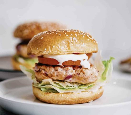 Salmon Fish Burger Combo