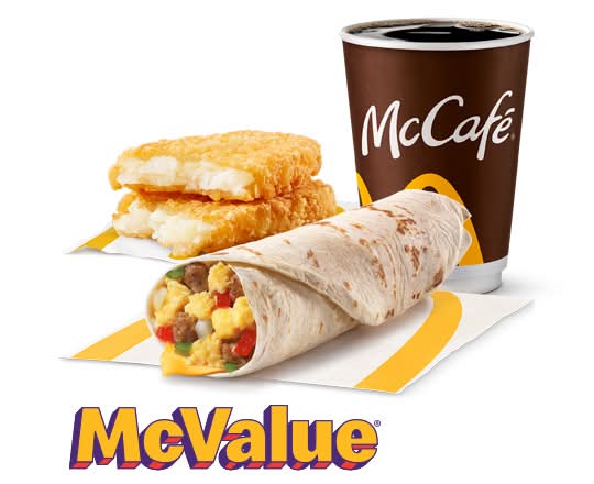 1 Breakfast Burrito McValue Meal [450.0 Cals]