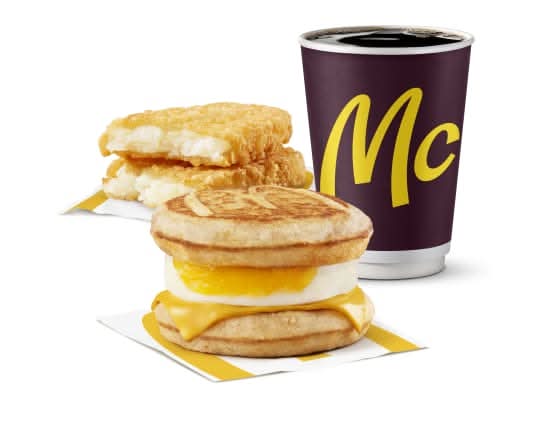 Egg ‘N Cheese McGriddles Extra Value Meal [520.0 Cals]