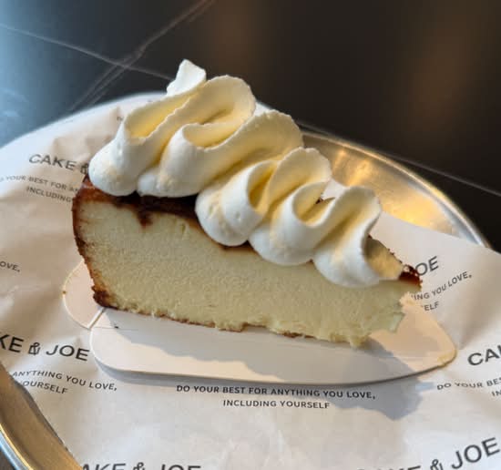 Sliced Basque Cheese Cake