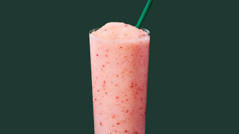 Blended Mango Strawberry Lemonade Energy Refresher