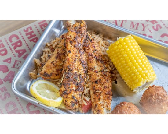 Blackened Catfish Dinner