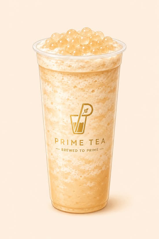 24oz Vanilla Slushy MT W/ Original Crystal Boba