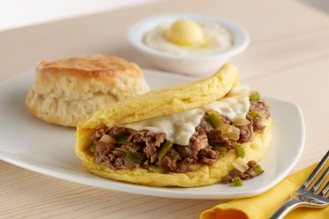 Philly Cheesesteak Omelet